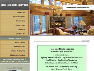 Hess Log Home Supplies